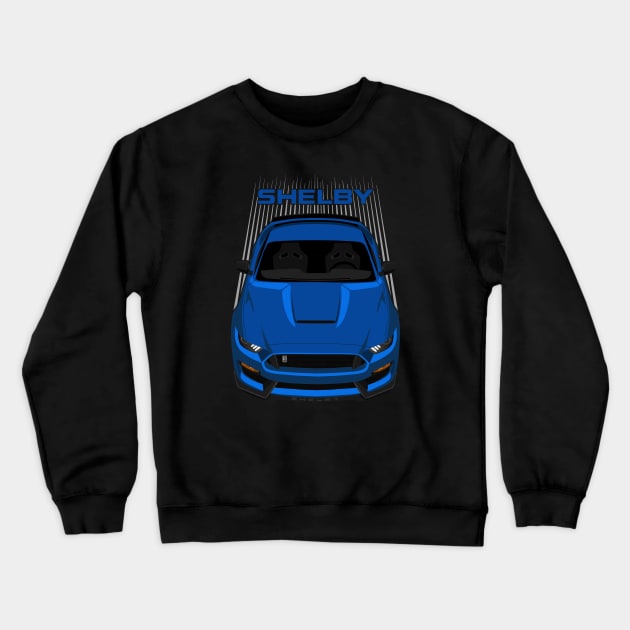 Ford Mustang Shelby GT350 2015 - 2020 - Velocity Blue Crewneck Sweatshirt by V8social